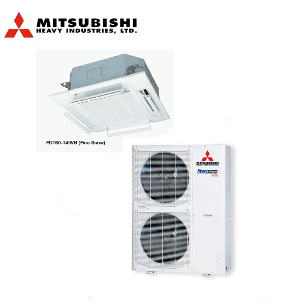 MITSUBISHI Ceiling Cassette FDT140AVNXWVH 1 Phase | RC-EXZ3A Wired Controller Included - Mitsubishi Heavy Industries air conditioner