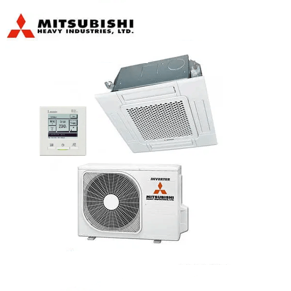Mitsubishi Compact Ceiling Cassette FDTC25ZSAWVH1 2.5kW Four Way | RC-EXZ3A Wired Controller Included - Mitsubishi Heavy Industries air conditioner