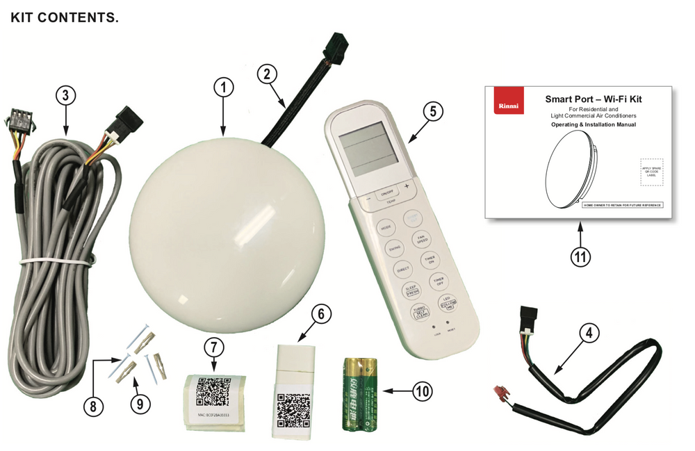 Rinnai SmartPort WiFi Kit LCACWIFIKIT For Ducted Systems - Rinnai air conditioner