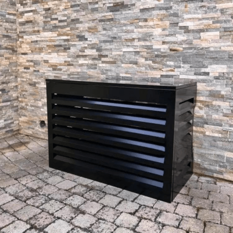 Air Conditioning Cover - AC Aluminium Louvred Screen - Oz Air Online air conditioner