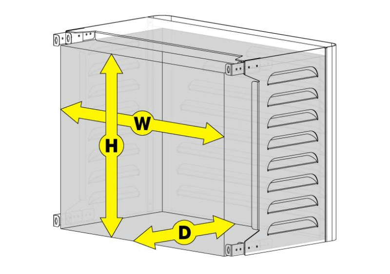 Air Conditioning Cover - AC Aluminium Louvred Screen - Oz Air Online air conditioner