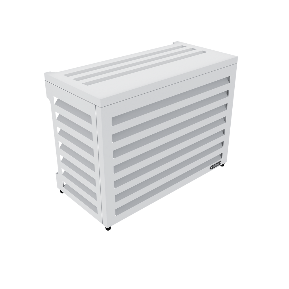 Air Conditioning Cover - AC Aluminium Louvred Screen - Oz Air Online air conditioner