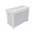 Air Conditioning Cover - AC Aluminium Louvred Screen - Oz Air Online air conditioner