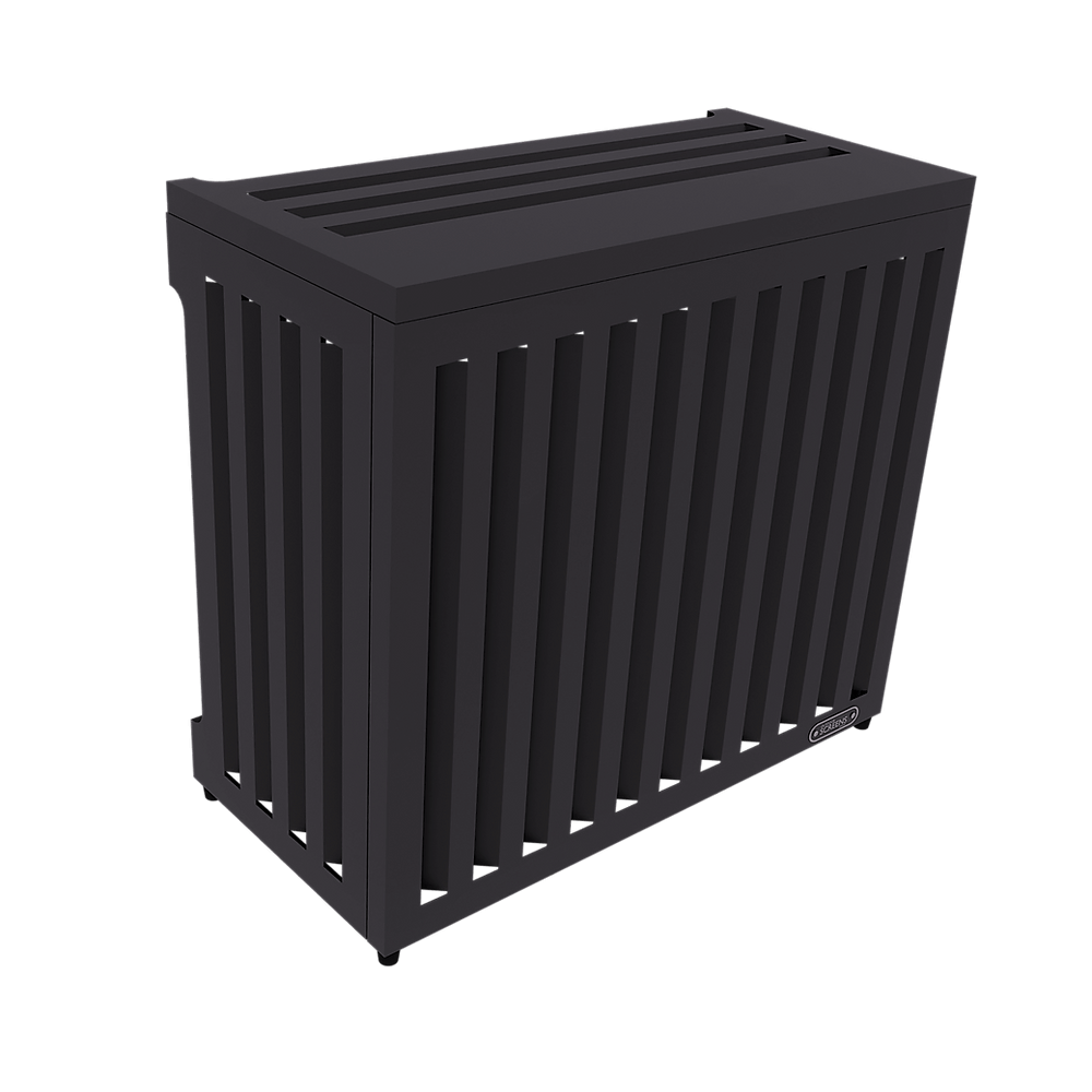 Air Conditioning Cover - AC Aluminium Louvred Screen - Oz Air Online air conditioner