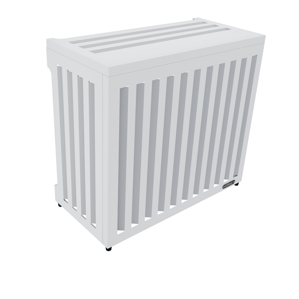 Air Conditioning Cover - AC Aluminium Louvred Screen - Oz Air Online air conditioner