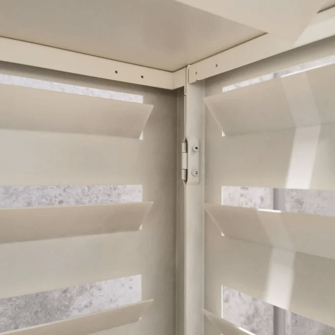 Air Conditioning Cover - AC Aluminium Louvred Screen - Oz Air Online air conditioner