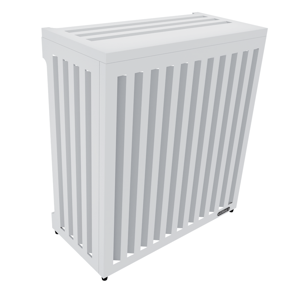 Air Conditioning Cover - AC Aluminium Louvred Screen - Oz Air Online air conditioner