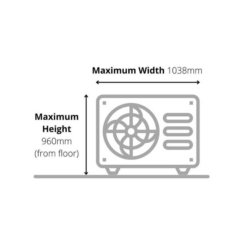 Air Conditioning Cover - WPC Screen - Oz Air Online air conditioner