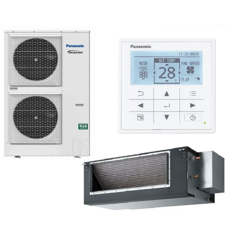Panasonic 12.5kW High Static Ducted System 3 Phase R32 S-125PE4R / U-125PZ4R - Panasonic air conditioner