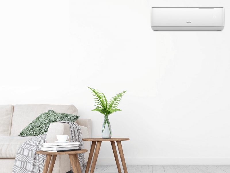 Rinnai 2.5kW T Series Inverter Split System HSNRT25B - Built-in WiFi - Rinnai air conditioner
