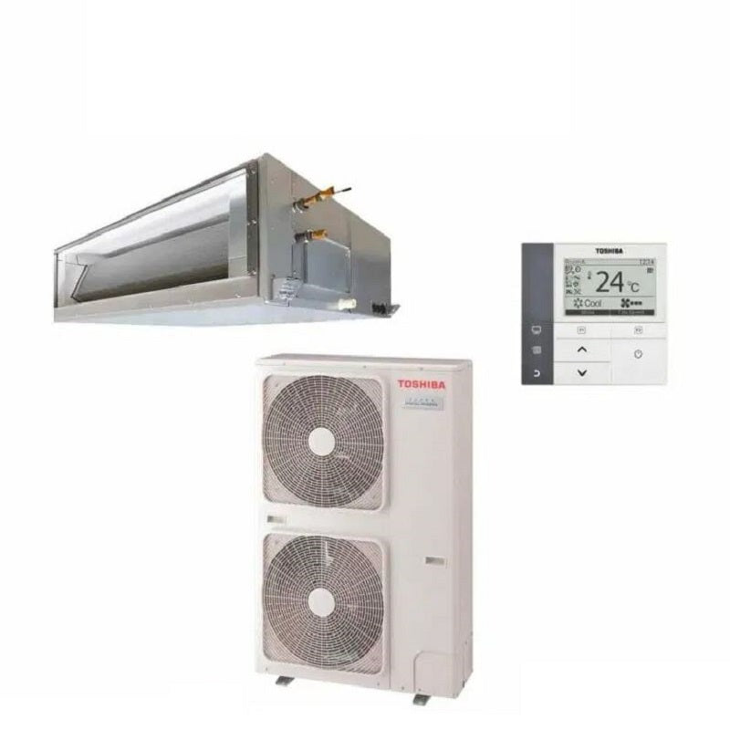Toshiba 14kW Digital Inverter High Static Ducted Air Conditioner System 3 Phase RAV-GM1601DTP-A / RAV-GM1601AT8P-A - Toshiba air conditioner